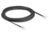 Cablu telefon DELOCK 90619 3m negru 30AWG conexiune 1:1