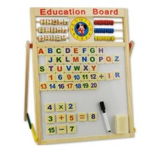 Tablita magnetica multifuctionala, litere, cifre, socotitoare si alte accesorii pentru copii, 44 x 37 x 3 cm foto