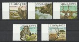 ZIMBABWE 2007 FAUNA ANIMALE SALBATICE ZEBRE BIVOLI ANTILOPE EMISIUNE COMUNA, Nestampilat