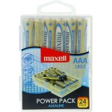 Maxell-Baterii Alcaline Aaa LR03 - Pachet 24 Bucăți