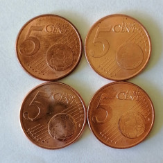 5 euro Cent 2015. 16.17.18. aunc-UNC. -franta
