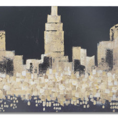 Mauro Ferretti Pictura Pe Panza Golden City Cm 150X3,8X70