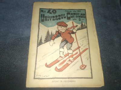 REVISTA UNIVERSUL COPIILOR NR 49 1927 foto