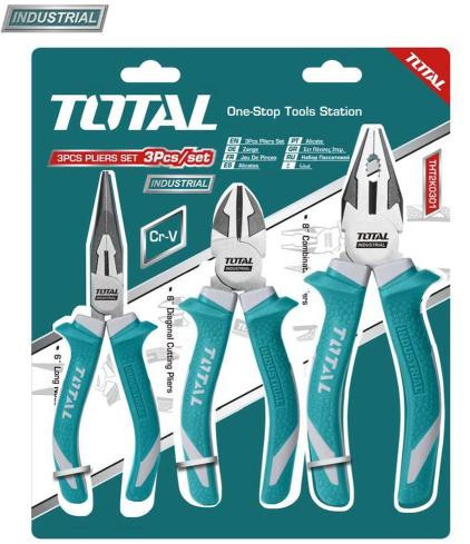 Set clesti 3 buc (8 &amp;quot; Patent universal, 6 &amp;quot; Cle&Egrave;&trade;te cu varf ascutit, 6 &amp;quot; Cleste taietor) - Cr-V (INDUSTRIAL)