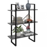 VidaXL Bibliotecă, gri, 80x30x105 cm, PAL 806529