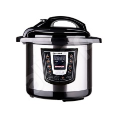 Multicooker cu gatire subpresiune First-Austria FA-5130 12 programe 6 l 1000W Timer Start amanat Accesorii Negru/Inox foto