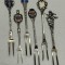 SET 6 FURCULITE ARGINT 835 - Pt aperitiv - Suvenir Germania - 44g. - Vintage
