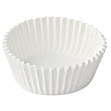 Set 50 forme briose hartie, unica folosinta, alb,10.5x3 cm