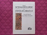 NOUL DICTIONAR ENCICLOPEDIC AL STIINTELOR LIMBAJULUI - OSWALD DUCROT, JEAN-MARIE SCHAEFFER