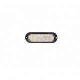 Lampa LED Auto 18W, 12/24V, Stroboscop Avertizare + DRL, ECE R10/R65/R148, 6+20 LED, PC/Aluminiu