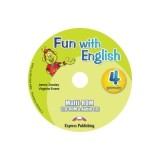 Curs de limba engleza Fun with English 4. Multi-rom (CD-ROM&amp;amp;Audio CD) - Jenny Dooley, Virginia Evans