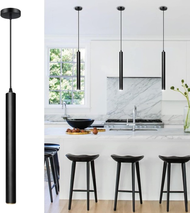 Lustra Led Tip Pendul, 12W, Negru - CN