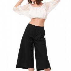 Pantaloni dama culottes din bumbac