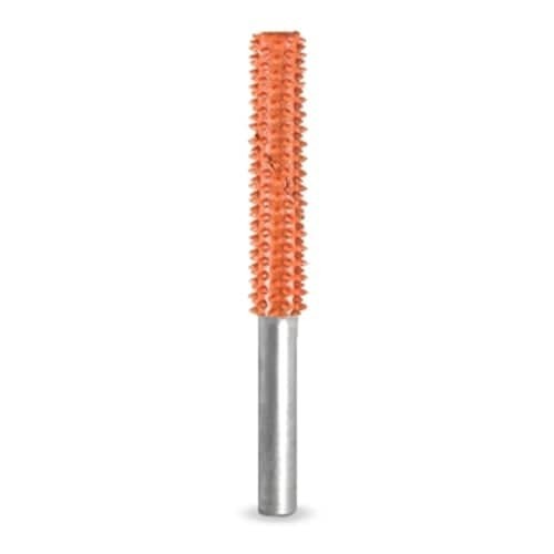 Biax cilindric cu v&acirc;rf plat &Oslash; 6,4 mm &ndash; ax 6 mm, Granulatie Saburr FOARTE ASPRA - PORTOCALIE