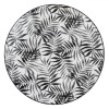Farfurie Portelan Frunze Tropicale Negre, 19cm, Fel Principal/Salata/Fructe