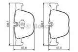 Set placute frana,frana disc BMW X6 (E71, E72) (2008 - 2014) BOSCH 0 986 494 325