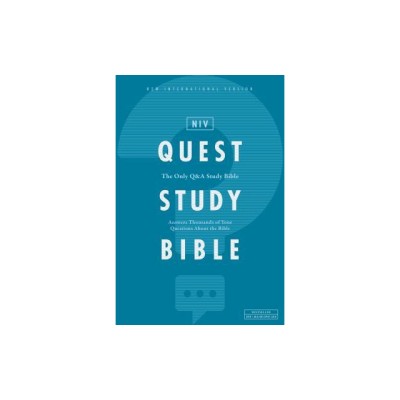 Niv, Quest Study Bible, Hardcover, Comfort Print: The Only Q and A Study Bible foto