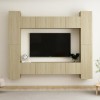 Gossi set de dulapuri tv, 8 piese, stejar sonoma, lemn prelucrat
