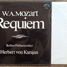 W. A. Mozart, Requiem, Berliner Philharmoniker, Herbert von Karajan// disc vinil