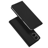 Husa flip sony xperia 5 v, dux ducis skin pro, smart pro magnet, negru