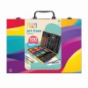 Happi hobbi art case set de desen deluxe cu 100 de accesorii curcubeu, AS