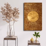Cumpara ieftin Tablou canvas 4570NISC-023 Auriu 45x70 cm