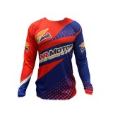 Cumpara ieftin Bluza Motocross/Enduro SHR Motors rosu cu albastru personalizabil