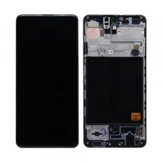 Display Cu Touchscreen Samsung Galaxy A51 A515 Oled Cu Rama Negru foto