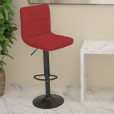 vidaXL Scaun de bar, roșu vin, material textil