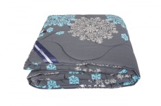 Lenjerie de pat bumbac polycotton, SomnART, pentru pat de 2 persoane XXL (2 fete perne 50x70, cearceaf pat 240x260, cearceaf pilota 220x200), Artemis