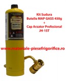 Cumpara ieftin Kit Sudura Profesional, Butelie Mapp Gas 450g + Cap Arzator profesional JH-1ST, Oem