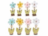 Cumpara ieftin Set 8 flori 14x6.5x29 cm, 11.5x5x26.5 cm