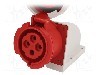 Conector alimentare AC, IEC 60309, IP67, 32A, 400V AC, 4 pini, PCE - 1242-6