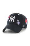 47 brand șapcă de baseball din bumbac MLB New York Yankees culoarea negru, cu imprimeu, B-FLRAC17GWS-BKA