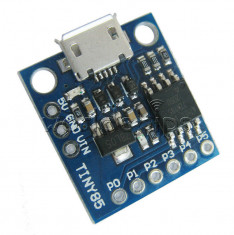 placa dezvoltare ATtiny85 Digispark Micro USB Arduino IIC I2C TWI SPI low power foto