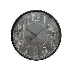Ceas perete negru gri 60x6 cm