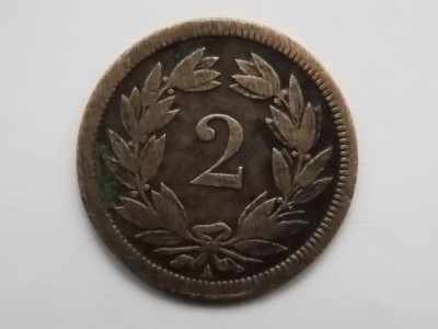 2 RAPPEN 1850 ELVETIA foto