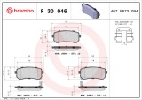 BREMBO P 30 046 PRIME LINE set placute frana,frana disc