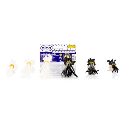 COLIERE NYLON ALBE SI NEGRE 2.5*100 mm/3.6*200 mm/4.6*250 mm SET 120 BUC foto