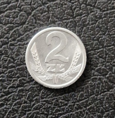moneda aluminiu POLONIA 2 zloti 1989 zlotys foto