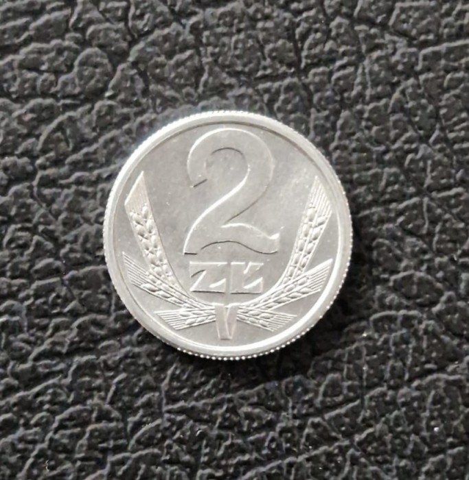 moneda aluminiu POLONIA 2 zloti 1989 zlotys