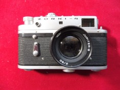 Aparat Foto Zorki 4 cu Film, Vintage, fabricat in URSS cu Husa Piele - Functional.