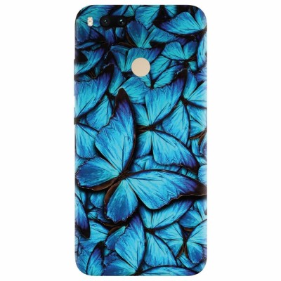 Husa silicon pentru Xiaomi Mi A1, Blue Butterfly 101 foto