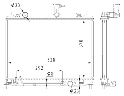 NRF 550015 Radiator, racire motor foto