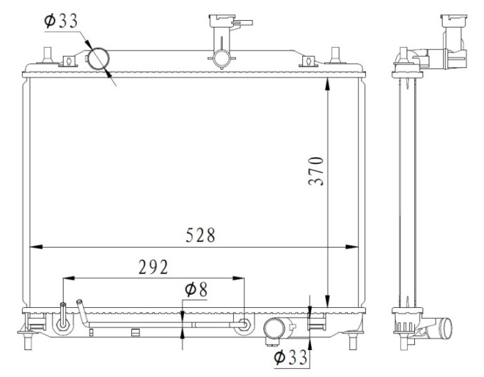 NRF 550015 Radiator, racire motor