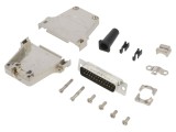 Conector D-Sub 25 Pin Tată Lipire pe Cablu Gold Flash