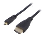 Cablu HDMI 1.4 cu mufă micro HDMI, 1.5m, negru