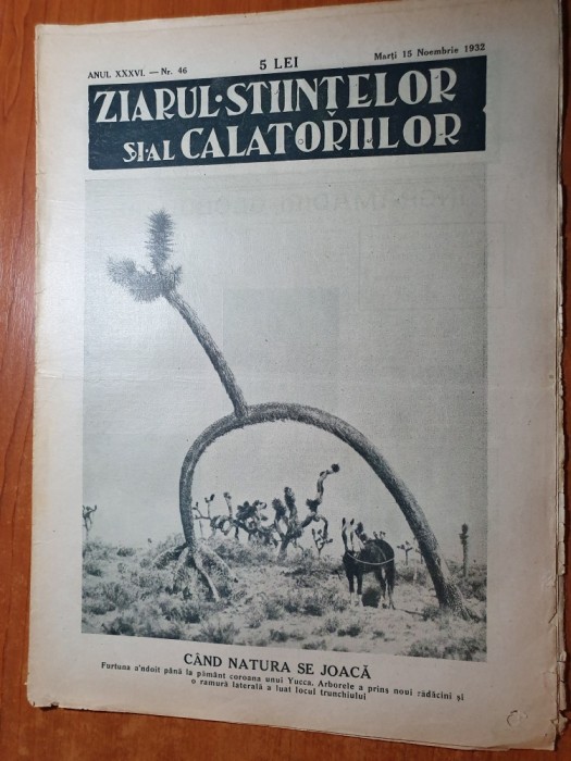 ziarul stiintelor si al calatoriilor 15 noiembrie 1932-art. foto targu secuiesc