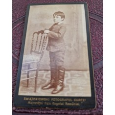 Fotografie baiat, tip CDV