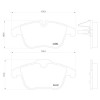 Placute frana Citroen C5 I Box / Estate (De) 06.02-08.04, C5 2 (Rc) 08.04-09.08, C5 3 (Rd) 02.08-05.17; Peugeot 407 (6d) 02.04-12.11, 407 Sw Box / Es, BREMBO